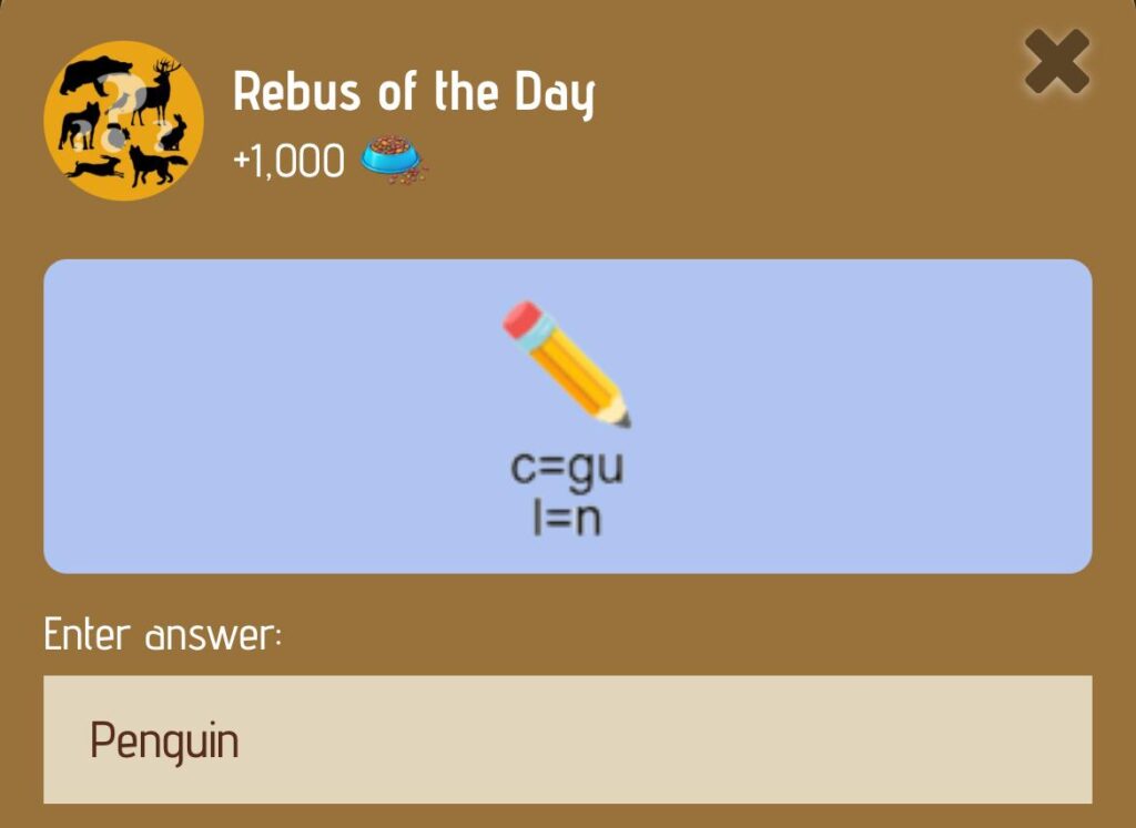 Zoo Rebus Of The Day 17 January 2025