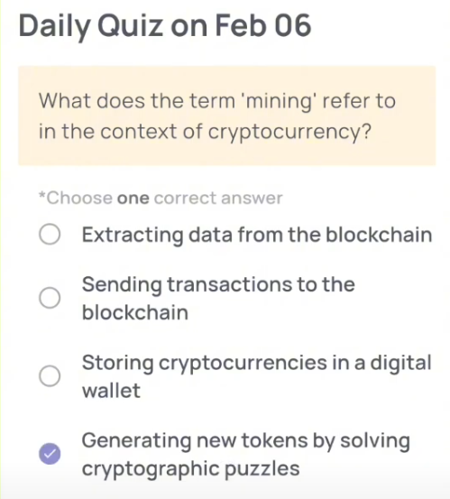 Screenshot 2025-02-06 065412 Xenea Quiz Answer 6 February 2025