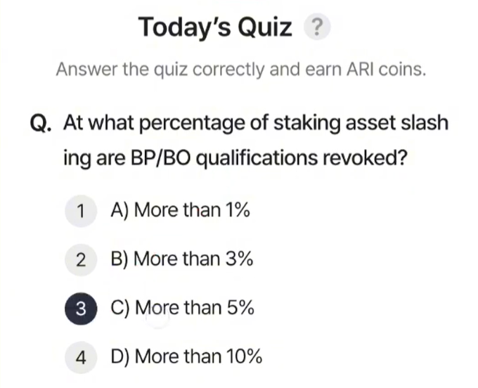 Screenshot 2025-02-10 092055 ARI Wallet Daily Quiz Answer 10 February 2025 (AriChain)