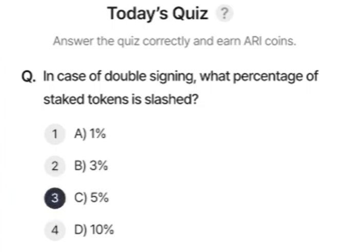 Screenshot 2025-02-11 054318 ARI Wallet Daily Quiz Answer 11 February 2025 (AriChain)