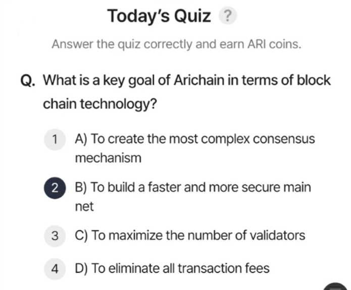 Screenshot 2025-02-12 073156 ARI Wallet Daily Quiz Answer 12 February 2025 (AriChain)