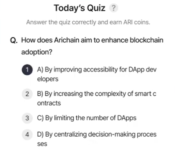 Screenshot 2025-02-14 060122 ARI Wallet Daily Quiz Answer 14 February 2025 (AriChain)