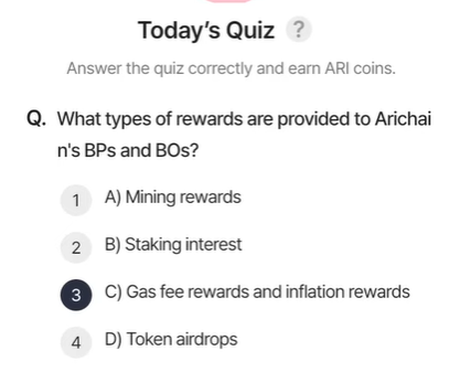 Screenshot 2025-02-19 204949 ARI Wallet Daily Quiz Answer 19 February 2025 (AriChain)