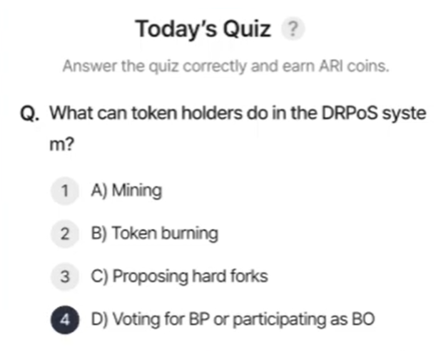 Screenshot 2025-05-09 052934 ARI Wallet Daily Quiz Answer 9 May 2025 (AriChain)