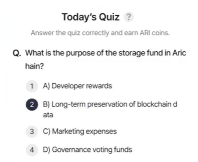 Screenshot 2025-05-11 051730 ARI Wallet Daily Quiz Answer 11 May 2025 (AriChain)
