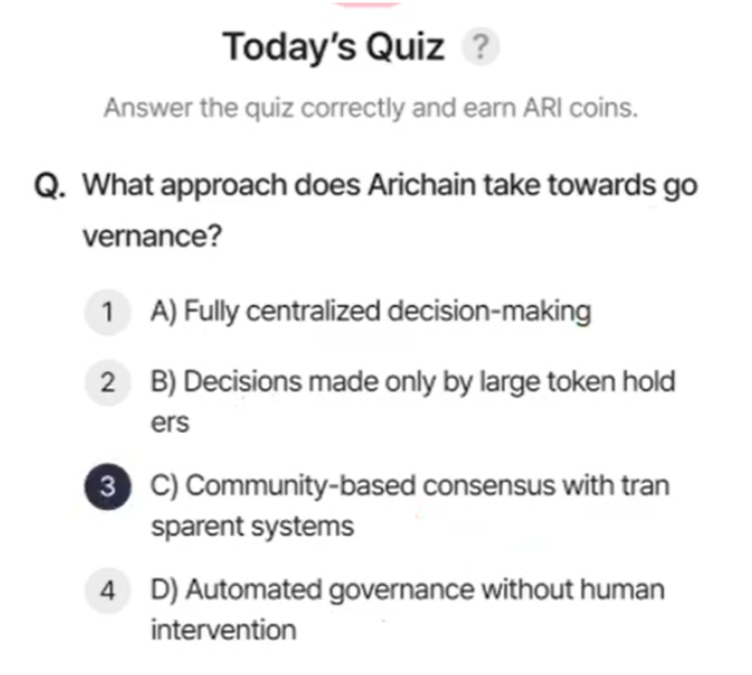Screenshot 2025-05-12 052415 ARI Wallet Daily Quiz Answer 12 May 2025 (AriChain)