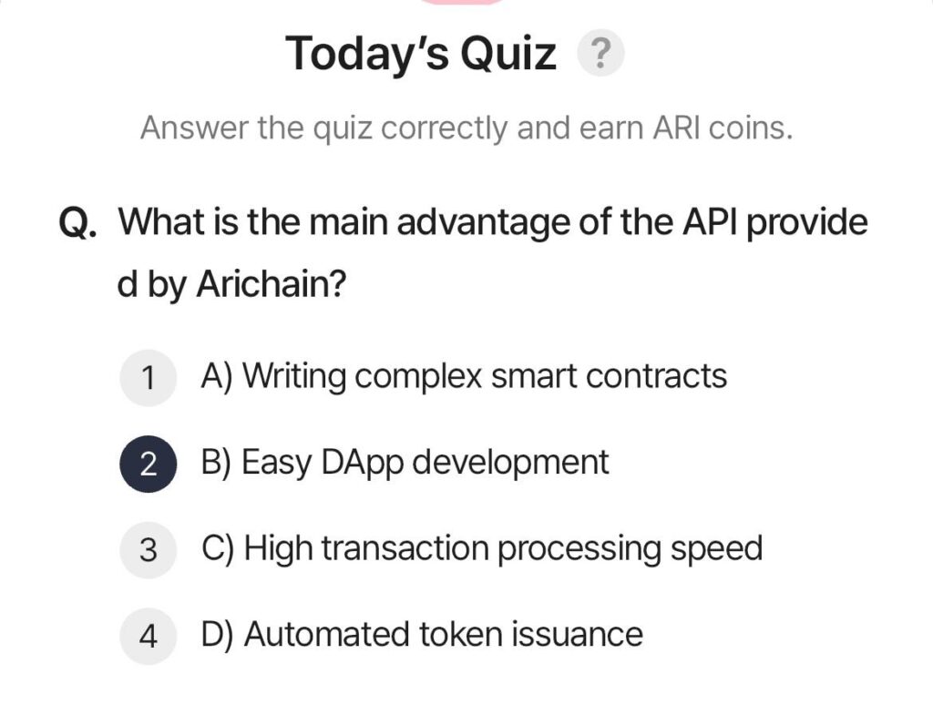 ARI Wallet Daily Quiz Answer 18 May 2025 (AriChain)
