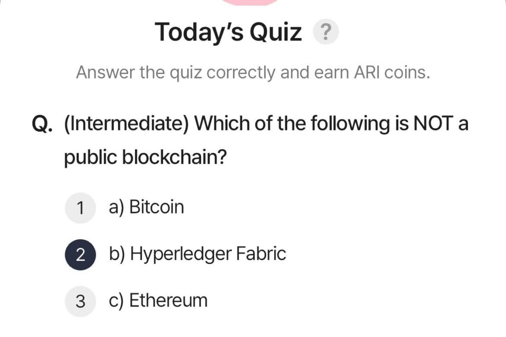 photo_2025-05-31 05.32.20 ARI Wallet Daily Quiz Answer 31 May 2025 (AriChain)