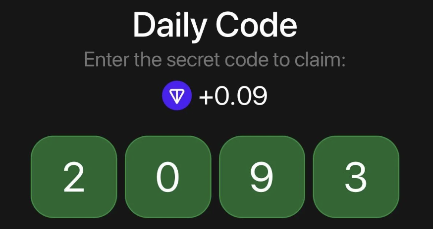 TonHash Daily Secret Code 17 July 2025