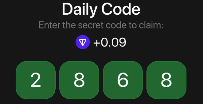TonHash Daily Secret Code 18 July 2025