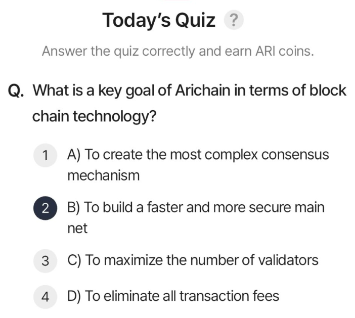 Screenshot 2025-07-22 052722 ARI Wallet Daily Quiz Answer 22 July 2025 (AriChain)