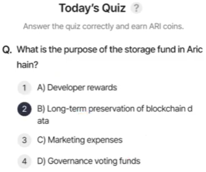 Screenshot 2025-07-30 052538 ARI Wallet Daily Quiz Answer 30 July 2025 (AriChain)