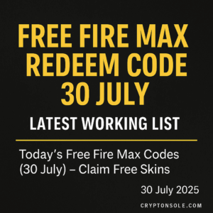 Get the latest Free Fire Max redeem codes for 30 July 2025. Claim free diamonds, skins, and characters with this updated guide and working code list.