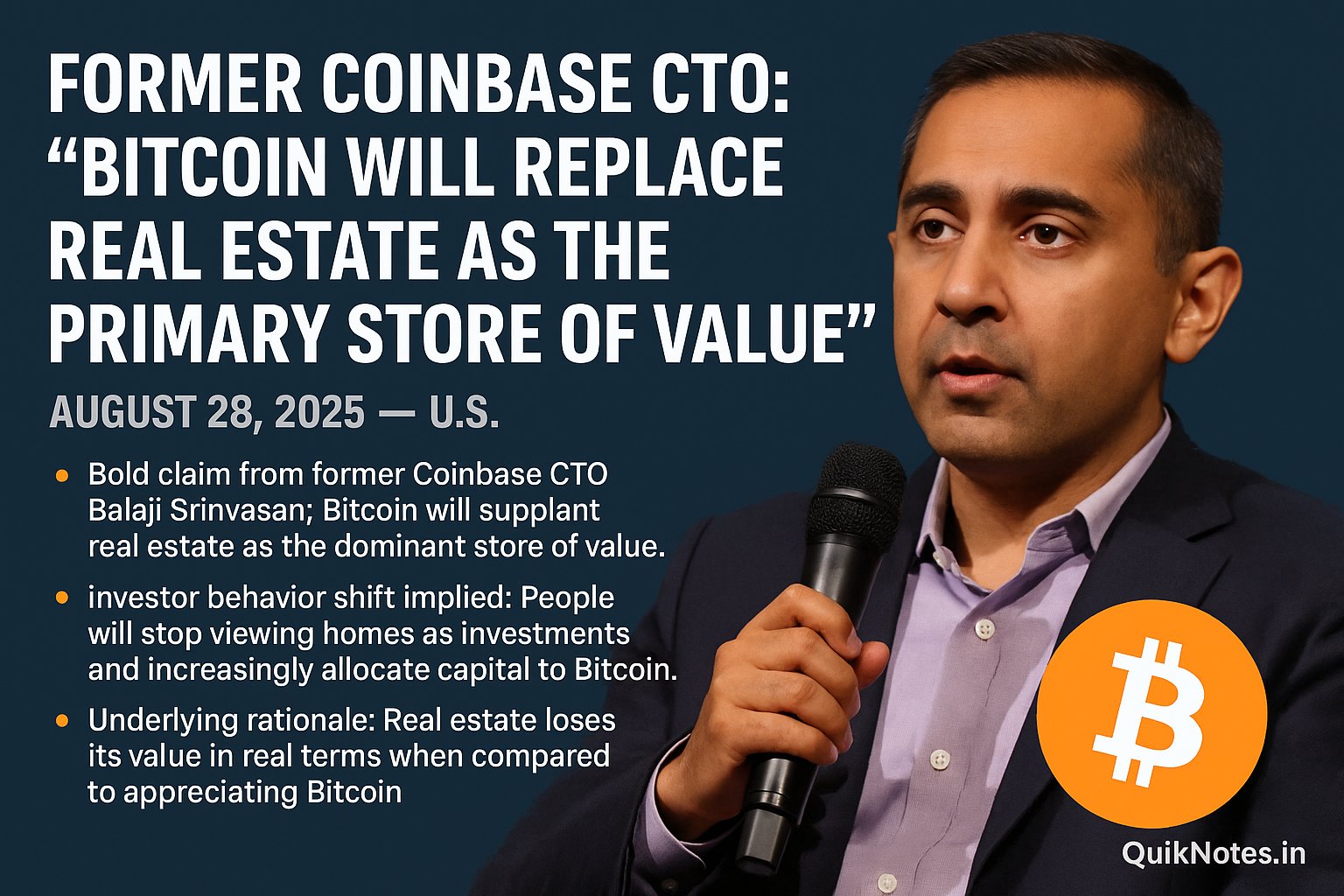 Former Coinbase CTO: “Bitcoin Will Replace Real Estate as the Primary Store of Value”