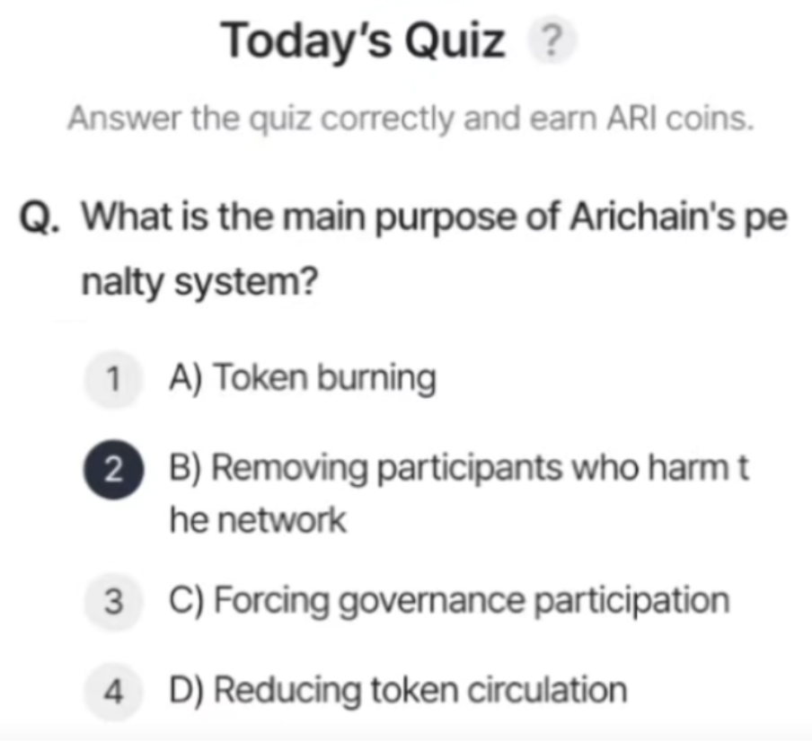 ARI Wallet Daily Quiz Answer 2 August 2025 (AriChain)