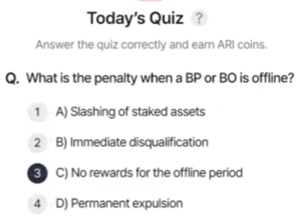 ARI Wallet Daily Quiz Answer 3 August 2025 (AriChain)