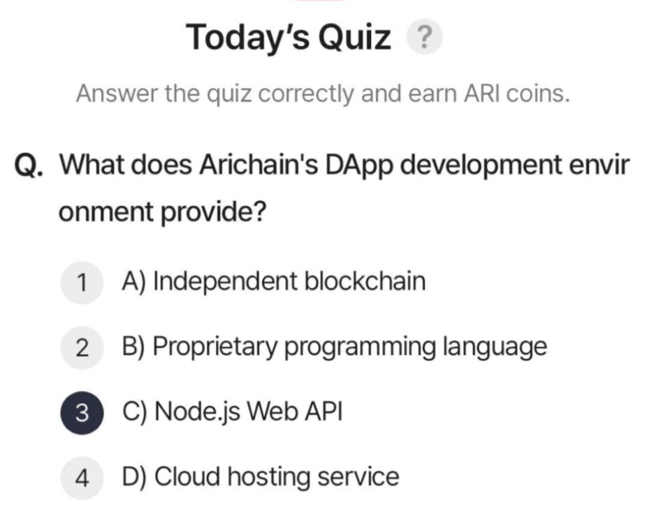 Screenshot 2025-08-09 at 5.26.27 AM ARI Wallet Daily Quiz Answer 9 August 2025 (AriChain)