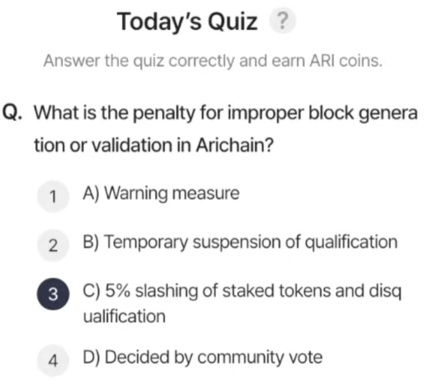 ARI Wallet Daily Quiz Answer 12 August 2025 (AriChain)