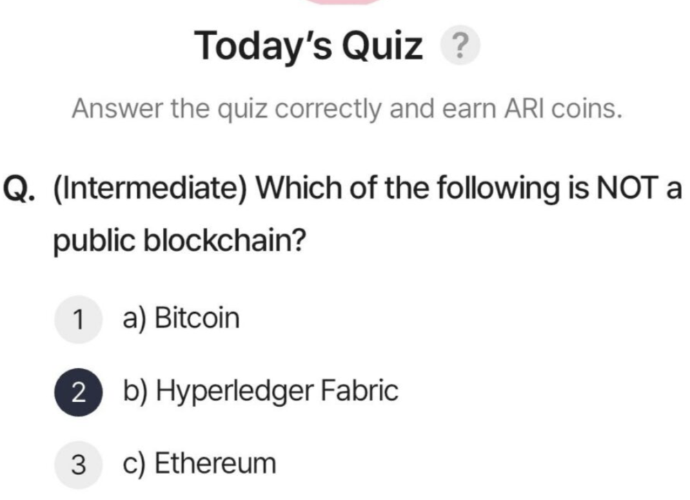 ARI Wallet Daily Quiz Answer 19 August 2025 (AriChain)