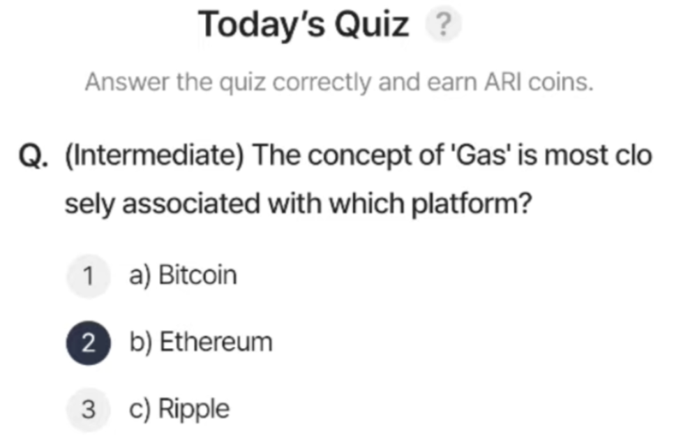 ARI Wallet Daily Quiz Answer 21 August 2025 (AriChain)
