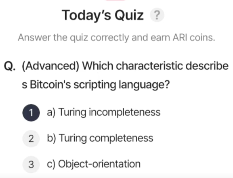 ARI Wallet Daily Quiz Answer 22 August 2025 (AriChain)