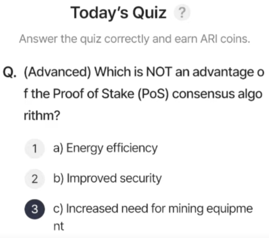 Screenshot 2025-08-23 at 11.59.36 PM ARI Wallet Daily Quiz Answer 24 August 2025 (AriChain)
