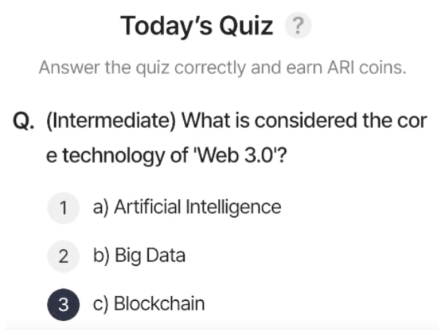 Screenshot 2025-09-04 at 5.27.47 AM ARI Wallet Daily Quiz Answer 4 September 2025 (AriChain)