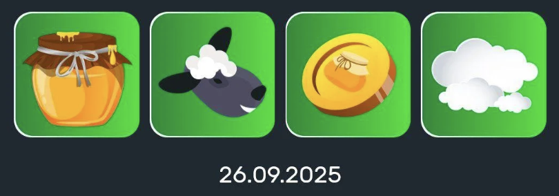 Bee Harvest Daily Combo 26 September 2025