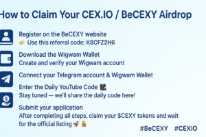 How to Claim Your CEX.IO/ BeCEXY Airdrop