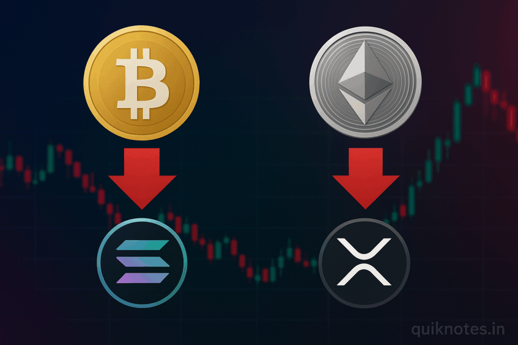 Spot ETF Flows Show Large Outflows for Bitcoin and Ethereum, Inflows for Solana and XRP