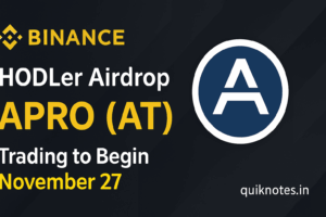 Binance to List APRO (AT) — 59ᵗʰ HODLer Airdrop Project, Trading to Begin Nov. 27