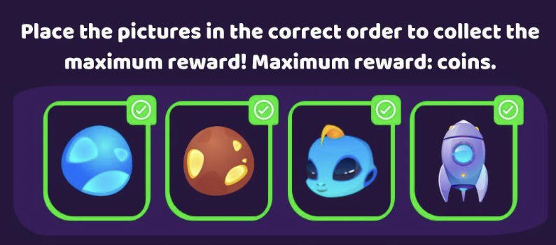 Space Adventure Daily Combo 1 November 2025