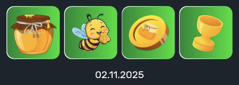 Screenshot 2025-11-02 at 10.40.53 AM Bee Harvest Daily Combo 2 November 2025