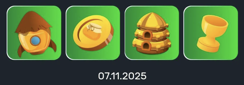 Screenshot 2025-11-07 at 12.38.13 PM Bee Harvest Daily Combo 7 November 2025