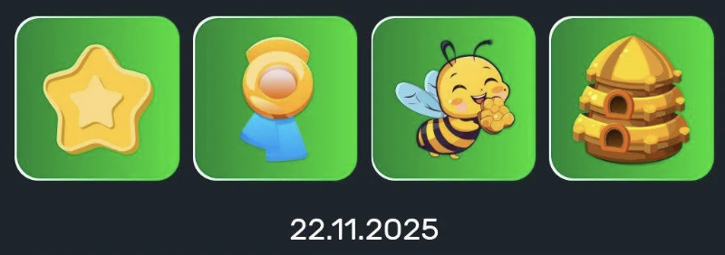 Bee Harvest Daily Combo 22 November 2025