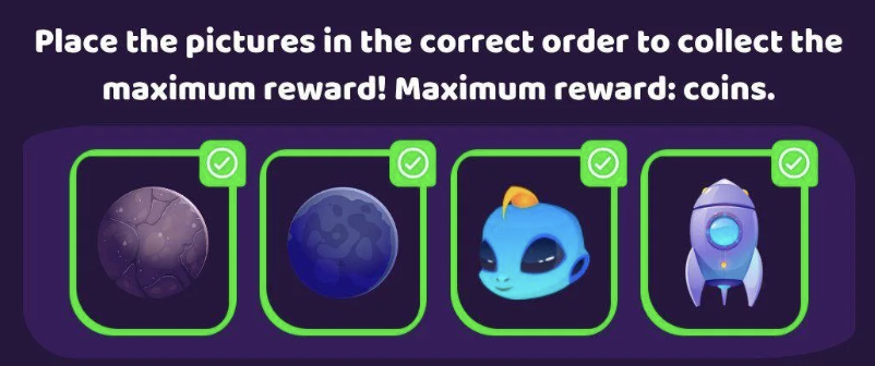 Space Adventure Daily Combo 7 December 2025