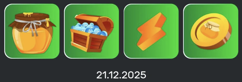 Bee Harvest Daily Combo 21 December 2025