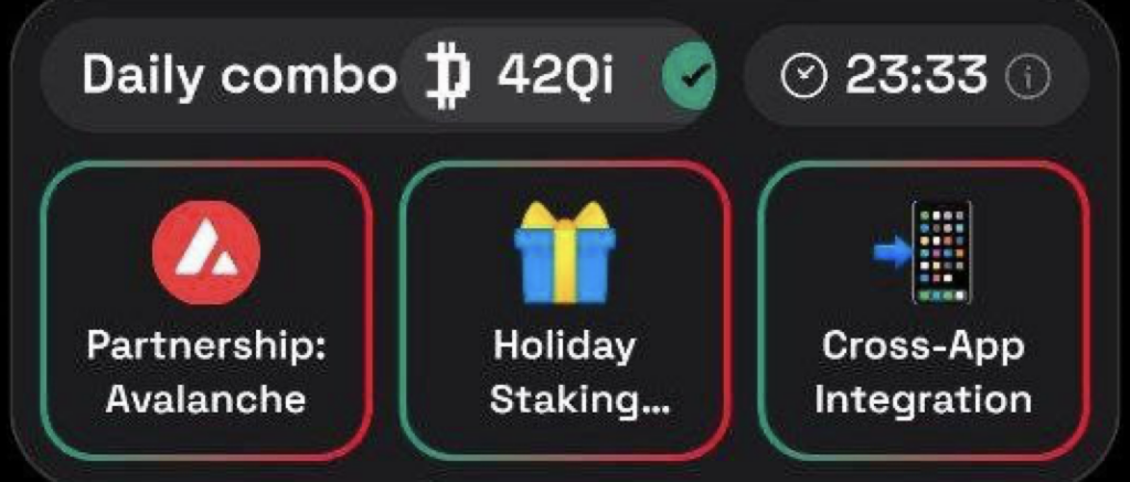 Dropee Daily Combo 21/22 December 2025