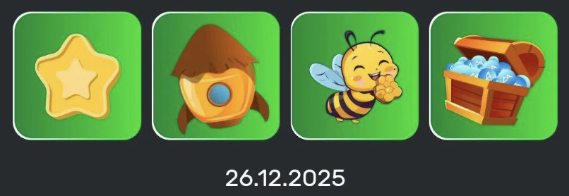 Bee Harvest Daily Combo 26 December 2025