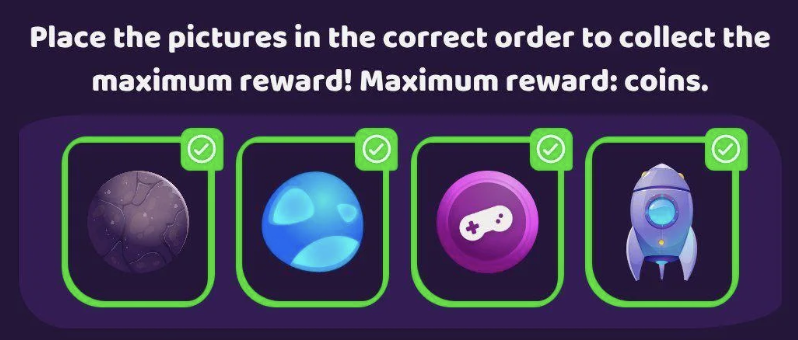 Space Adventure Daily Combo 28 December 2025