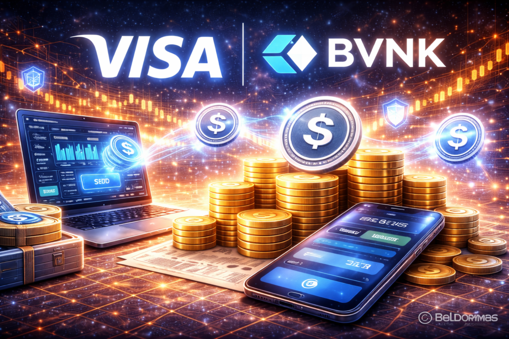 Visa Teams With BVNK to Power Stablecoin Infrastructure, Letting Businesses Fund and Send Stablecoin Payouts to Wallets