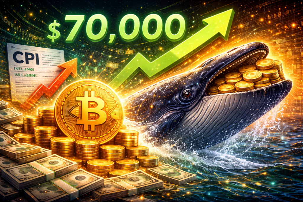 Cooling CPI and Whale Accumulation Push BTC Toward $70K, but Bottom Remains Unconfirmed, Says Santiment