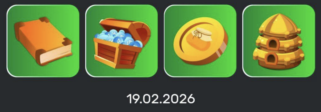 Screenshot 2026-02-19 at 125211 PM Bee Harvest Daily Combo 19 February 2026