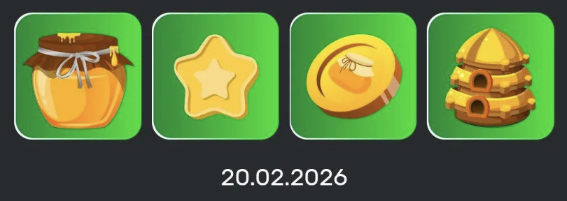 Screenshot 2026-02-20 at 112447 AM Bee Harvest Daily Combo 20 February 2026