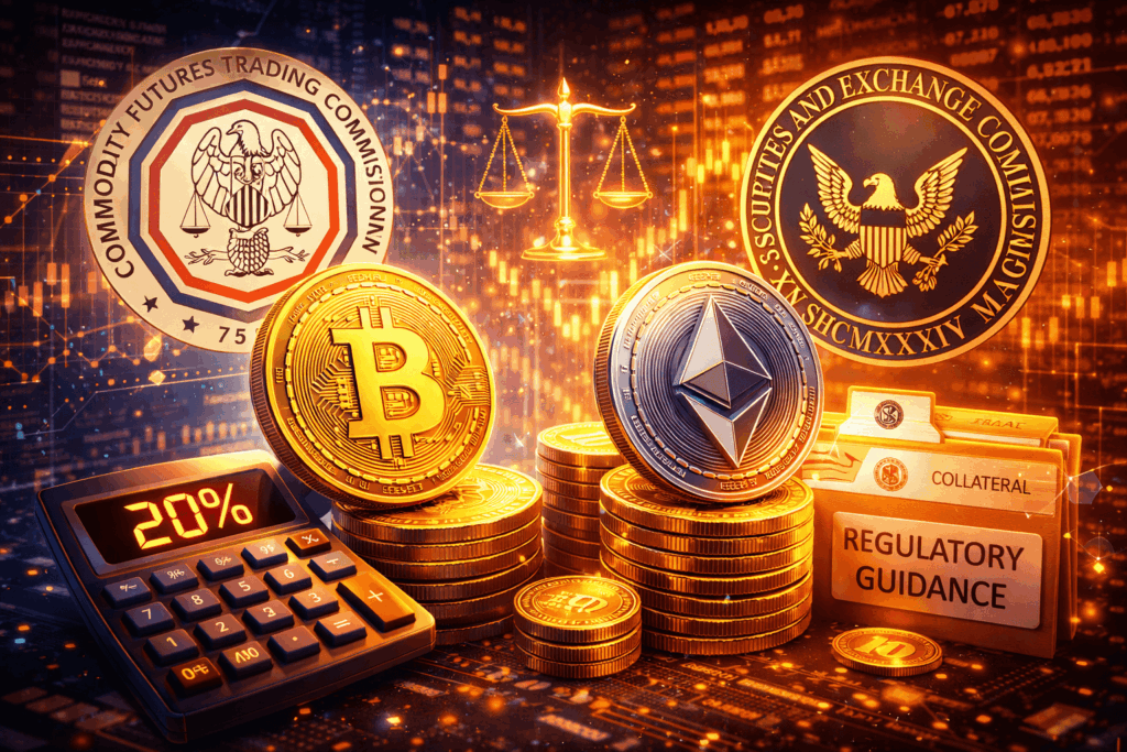 CFTC Aligns With SEC, Sets 20% Capital Charge for Bitcoin and Ethereum Used as Derivatives Collateral