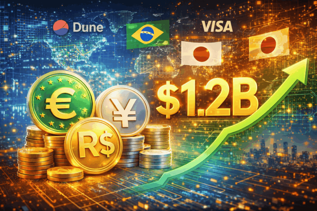 Non-USD Stablecoins Surge to $1.2 Billion Supply as Global Adoption Accelerates, Dune and Visa Report Finds
