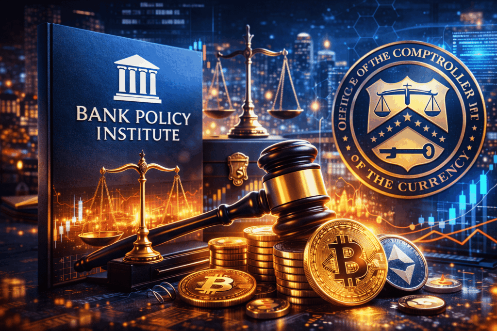 Bank Policy Institute Weighs Lawsuit Against OCC Over New Crypto Banking Licenses