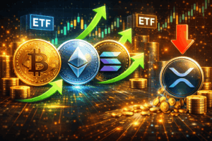 Bitcoin, Ethereum, and Solana Spot ETFs See Inflows While XRP ETFs Record Outflows