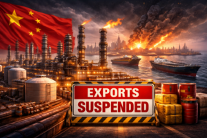 China Orders Major Oil Refiners to Suspend Diesel and Gasoline Exports Amid Persian Gulf Disruptions
