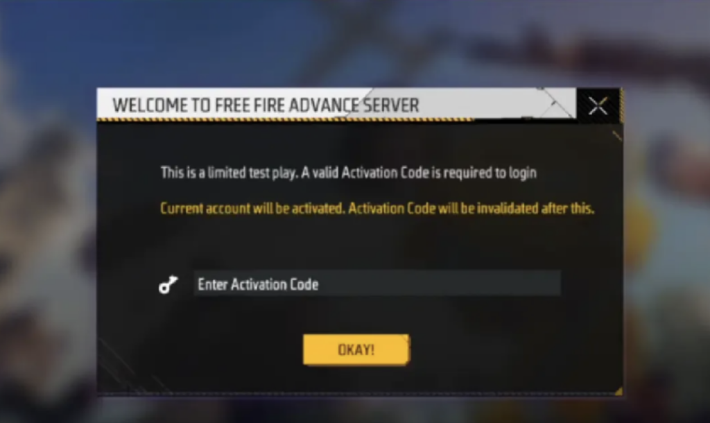How to get OB53 Free Fire Advance Server Activation Code?